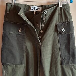 LOEWE Green 100% Cotton Pant SZ 2/4